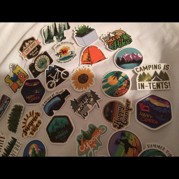 Nature camping stickers VSCO laptop hydro flask - Picture 12 of 16